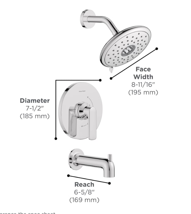 Aspirations Pressure Balance Tub-And-Shower Kit 10 Aspirations Pressure Balance Tub-And-Shower Kit - Image 5