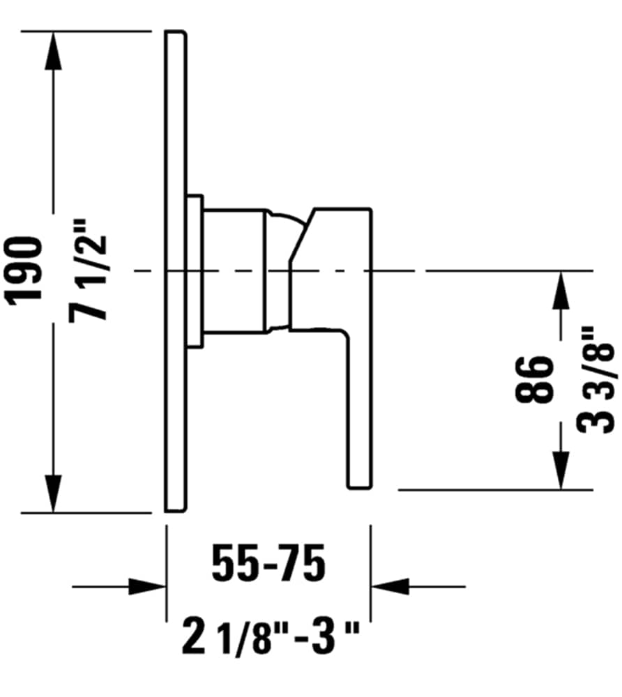 Duravit B.1 Pressure Balance Shower Complete Kit 10 Duravit B.1 Pressure Balance Shower Complete Kit - Image 5