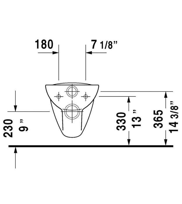 Duravit D-Code Compact Wall-Mounted Toilet 10 Duravit D-Code Compact Wall-Mounted Toilet - Image 5