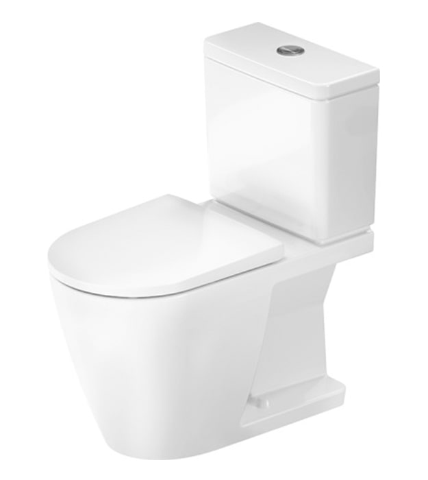 Duravit D-Neo D4031420 Rimless Two-Piece Elongated Toilet 6 Duravit D-Neo D4031420 Rimless Two-Piece Elongated Toilet