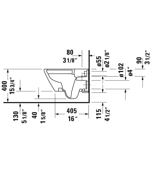Duravit D-Neo Complete Wall-Hung Toilet Kit 8 Duravit D-Neo Complete Wall-Hung Toilet Kit - Image 3