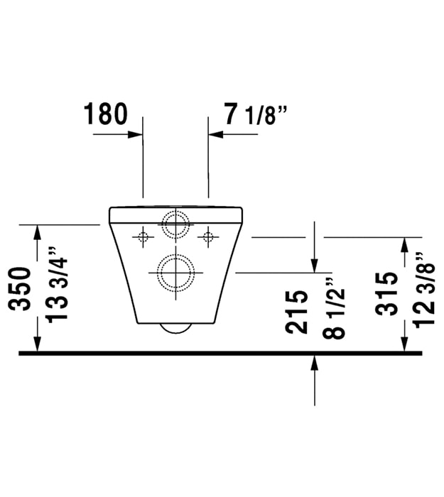 Duravit DuraStyle Rimless Wall-Mounted Toilet 10 Duravit DuraStyle Rimless Wall-Mounted Toilet - Image 5