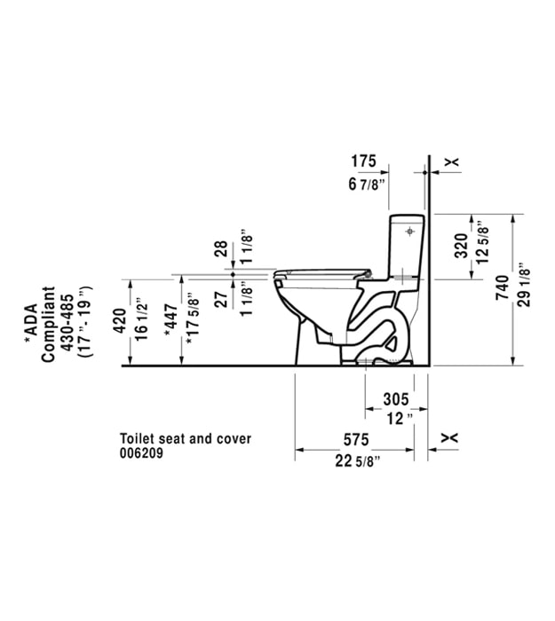 Duravit D-Code Toilet One-Piece With Seat 8 Duravit D-Code Toilet One-Piece With Seat - Image 3