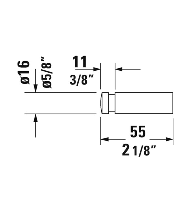 Duravit D-Code Towel Hook 0099041000 7 Duravit D-Code Towel Hook 0099041000 - Image 2