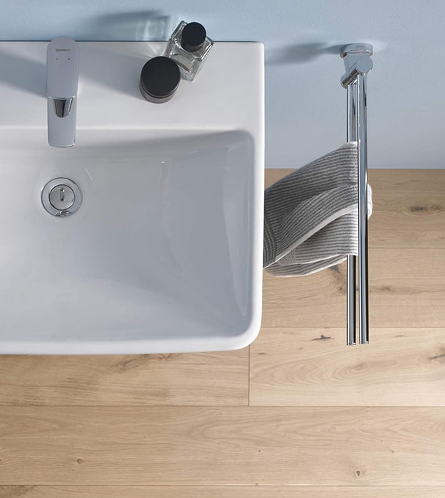 Duravit D-Code Foldable Towel Rail 0099221000 9 Duravit D-Code Foldable Towel Rail 0099221000 - Image 4