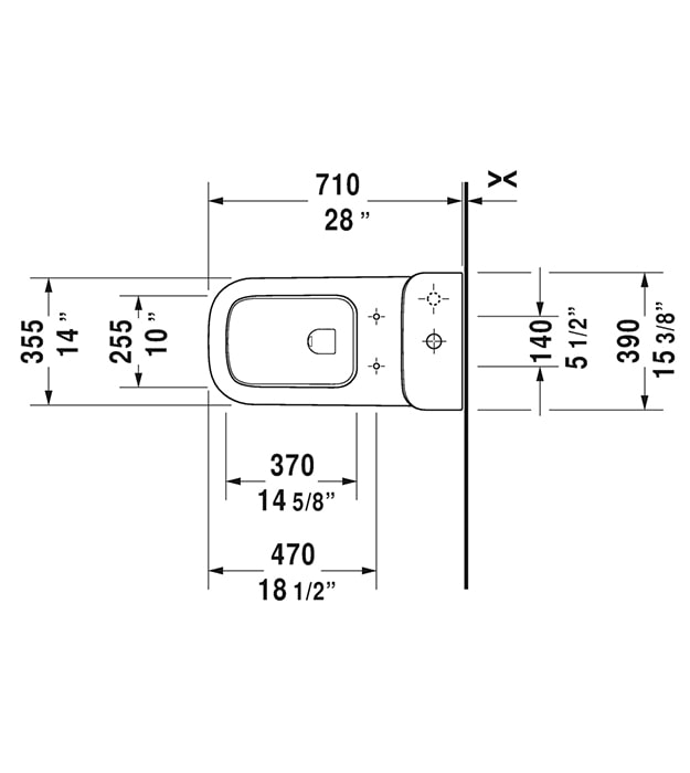 Duravit Happy D.2 One-Piece Toilet With Seat 8 Duravit Happy D.2 One-Piece Toilet With Seat - Image 3