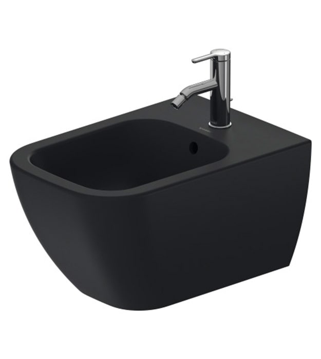 Duravit Happy D.2 Wall Hung Bidet Anthracite Or White 7 Duravit Happy D.2 Wall Hung Bidet Anthracite Or White - Image 2