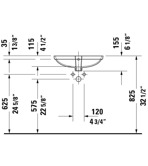 Duravit ME by Starck 0359490017 Undercounter Sink 8 Duravit ME by Starck 0359490017 Undercounter Sink - Image 3