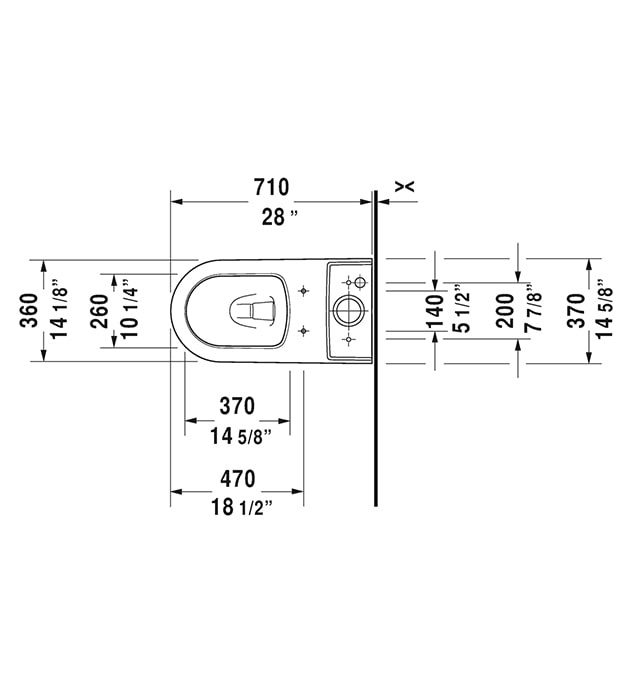 Duravit ME by Starck Two-Piece Toilet With Seat 9 Duravit ME by Starck Two-Piece Toilet With Seat - Image 4