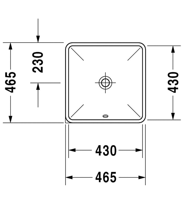 Duravit Starck 3 Undercounter Basin 0305430000 8 Duravit Starck 3 Undercounter Basin 0305430000 - Image 3