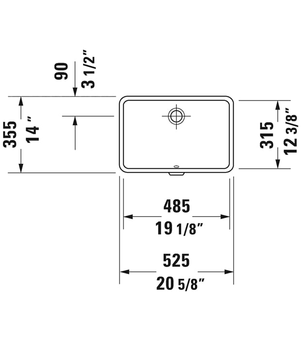 Duravit Vero Undercounter Wash Basins 0330480017 10 Duravit Vero Undercounter Wash Basins 0330480017 - Image 5