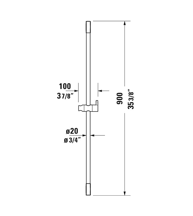 Duravit DuraShower Slide Bar 9 Duravit DuraShower Slide Bar - Image 4
