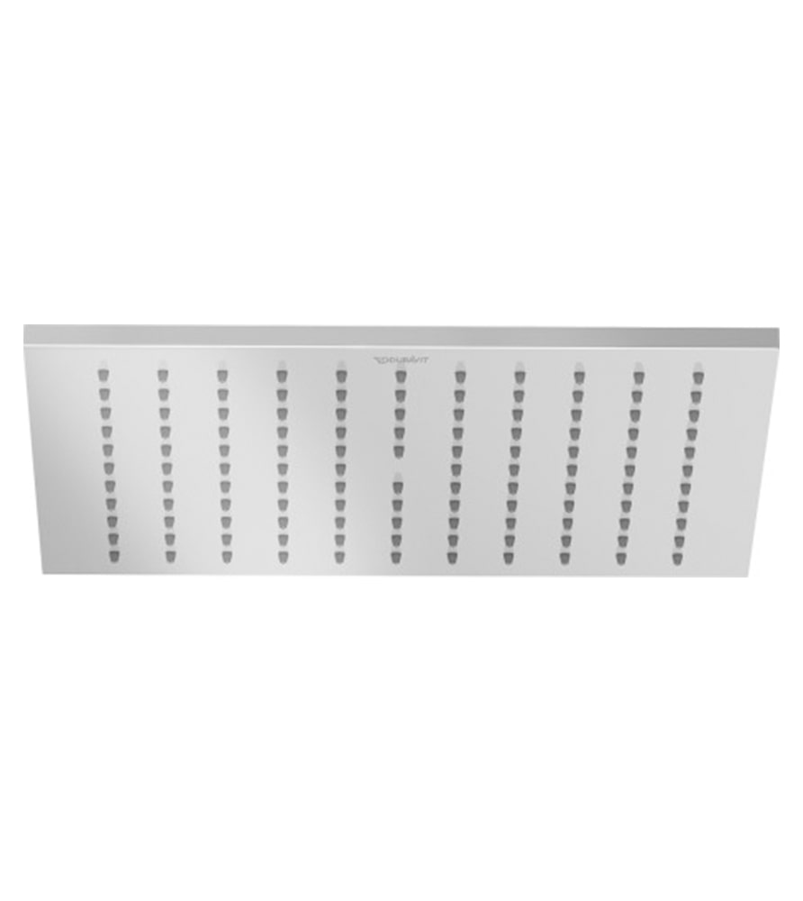 Duravit Stainless Steel Square Shower Head 2 stainless steel square shower heads