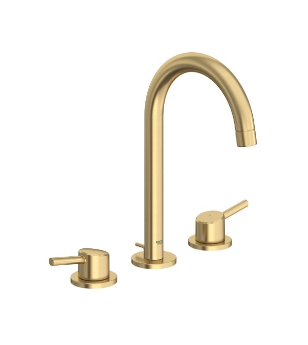 Grohe Concetto Widespread Bathroom Sink Tap 9 Grohe 20217GNA Concetto Brushed Cool Sunrise Widespread Faucet