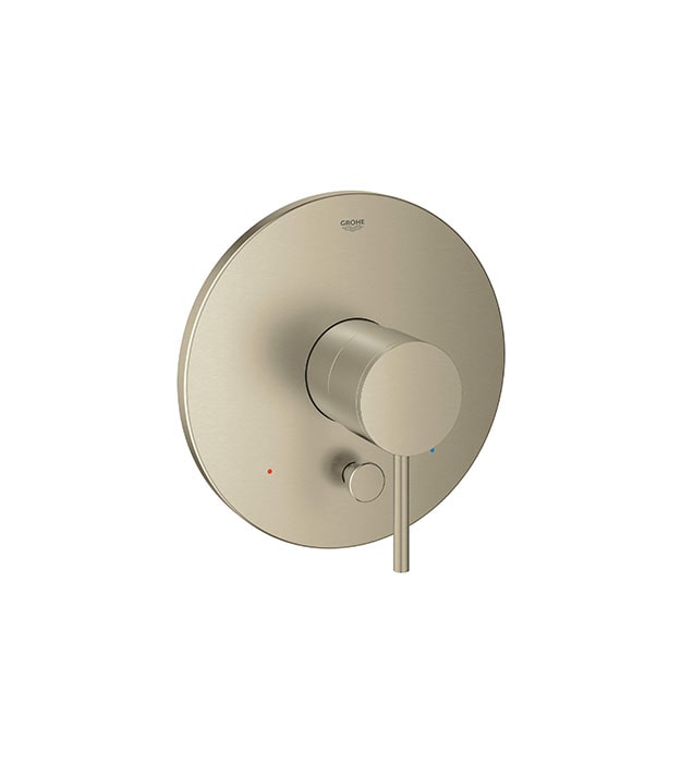 Grohe Atrio Pressure Balance Plate With Diverter 8 Grohe Atrio Pressure Balance Trim with Diverter Brushed Nickel-min