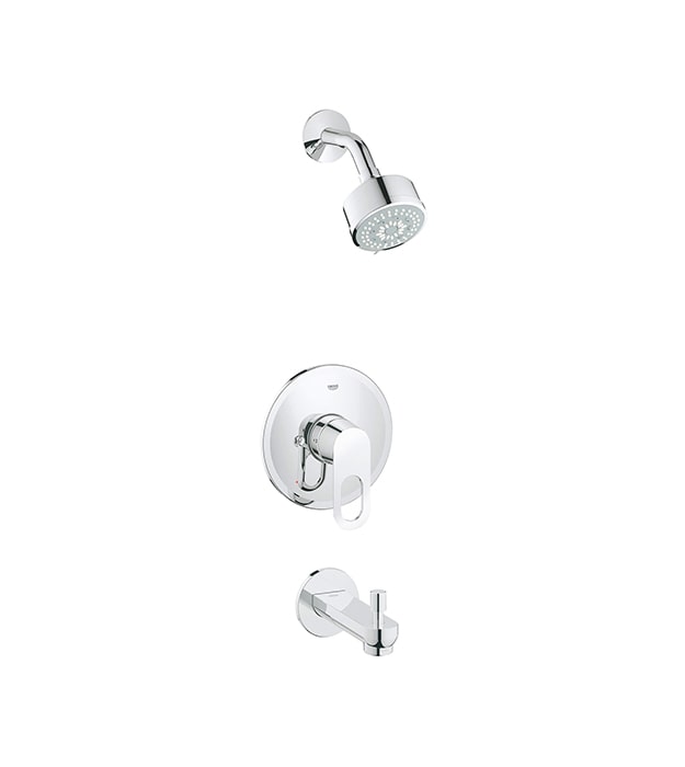 Grohe BauLoop Pressure Balance Shower-Tub Set 12 Grohe BauLoop Shower-Tub Set
