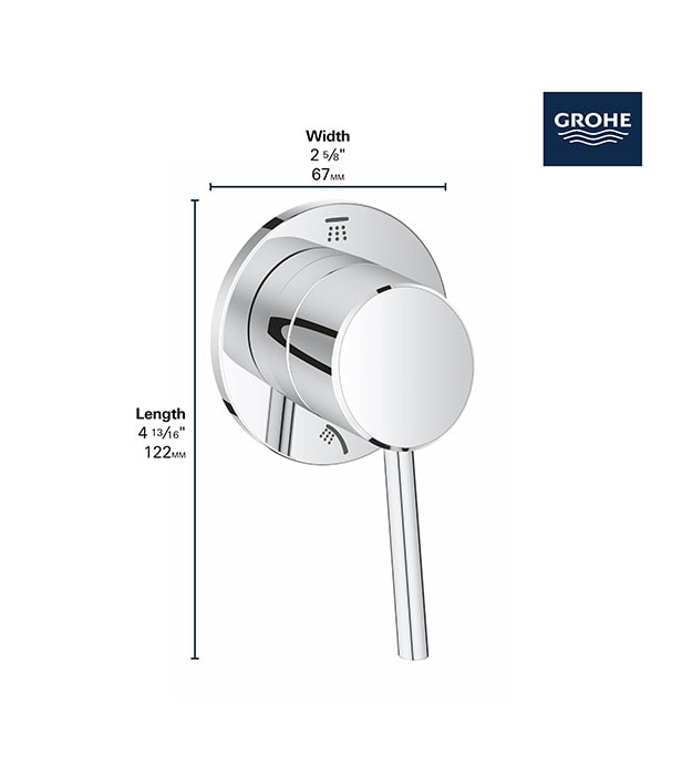Grohe Concetto 2-Way Bath Diverter Trim 11 Grohe Concetto 2-Way Diverter S2-min