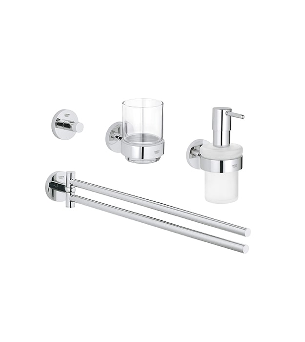 Grohe Essentials 4-In-1 Bathroom Accessory Set 40846001 12 Grohe Essentials Bathroom Accessory Set