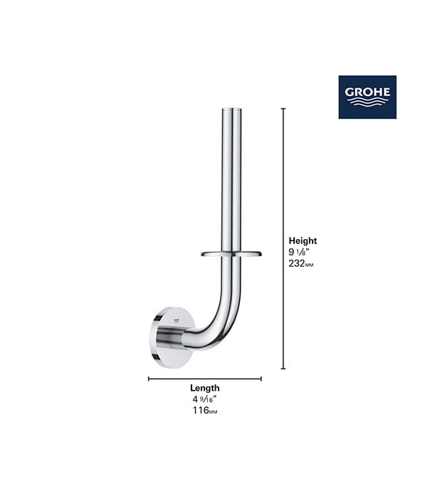 Grohe Essentials Spare Toilet Roll Holder 12 Grohe Essentials Spare Toilet Paper Holder S1-min