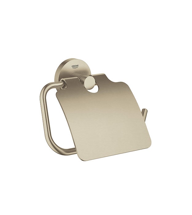 Grohe Essentials Toilet Tissue Holder With Cover 7 Grohe Essentials Toilet Paper Holder With Cover Brushed nickel-min