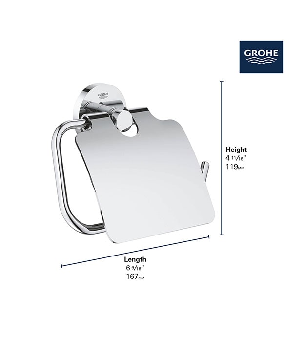 Grohe Essentials Toilet Tissue Holder With Cover 9 Grohe Essentials Toilet Paper Holder With Cover S1-min