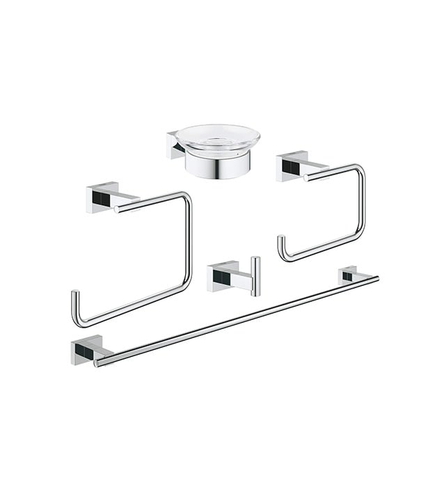 Grohe Essentials Cube Bath Accessory Set 13 Grohe Essnetials Bath Accessory Set