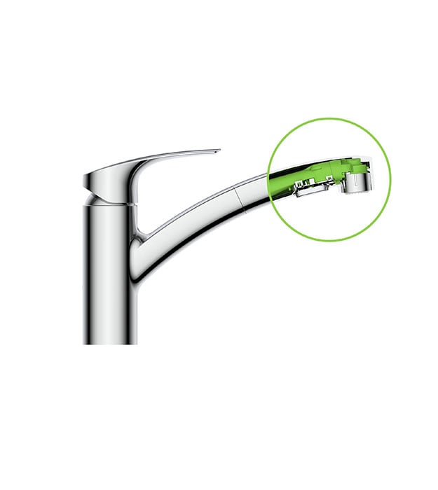 Grohe EuroSmart Pull-Out Kitchen Sink Faucet 8 Grohe EuroSmart Pull-Out Kitchen Sink Faucet - Image 3