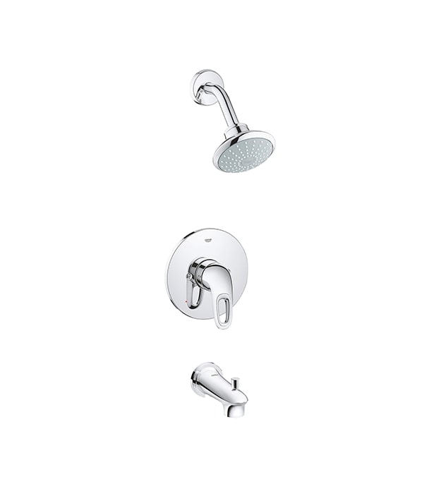 Grohe EuroStyle Pressure Balance Shower-Tub Combo 2 Grohe EuroStyle Shower-Tub Combo