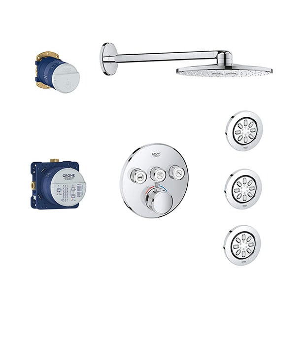 Grohe GrohTherm Thermostatic Shower Bundle 10 Grohe GrohTherm Thermostatic Shower Bundle