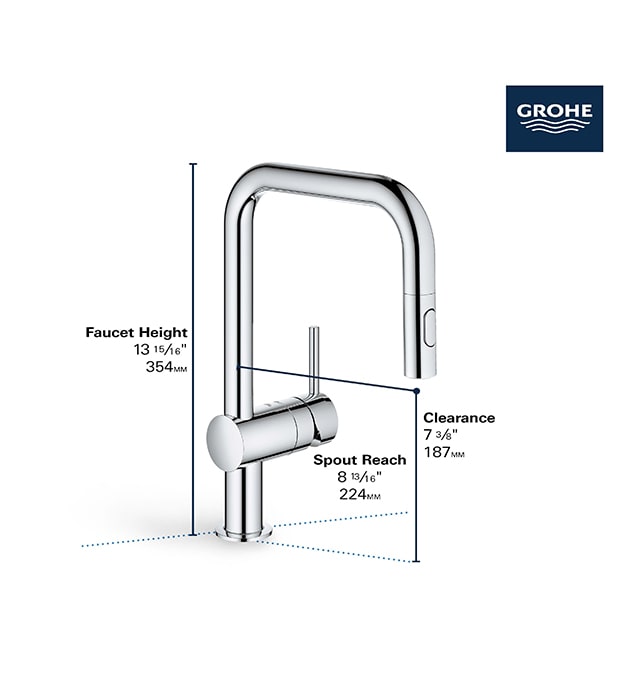 Grohe Minta Pull-Down Long-Reach Kitchen Faucet 9 Grohe Minta Pull-Down Long-Reach Kitchen Faucet - Image 4