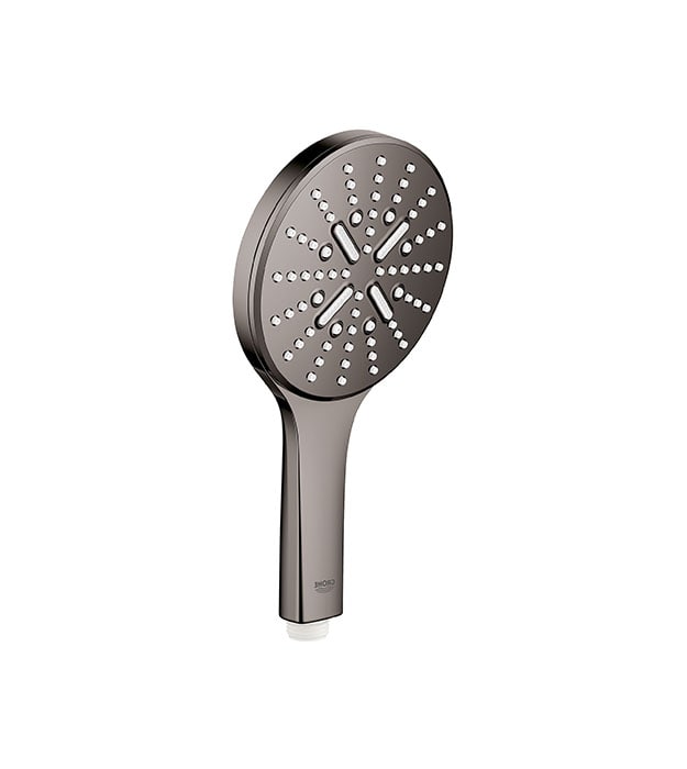 Grohe SmartActive Round Hand Shower 7 Grohe Round SmartActive Hand Shower Hard Graphite