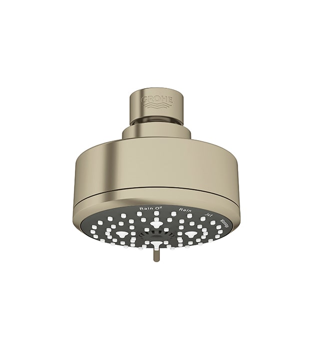 Grohe Tempesta 100 Modern 4-Setting Shower Head 10 Grohe Tempesta 100 Modern Shower Head Brushed Nickel-min