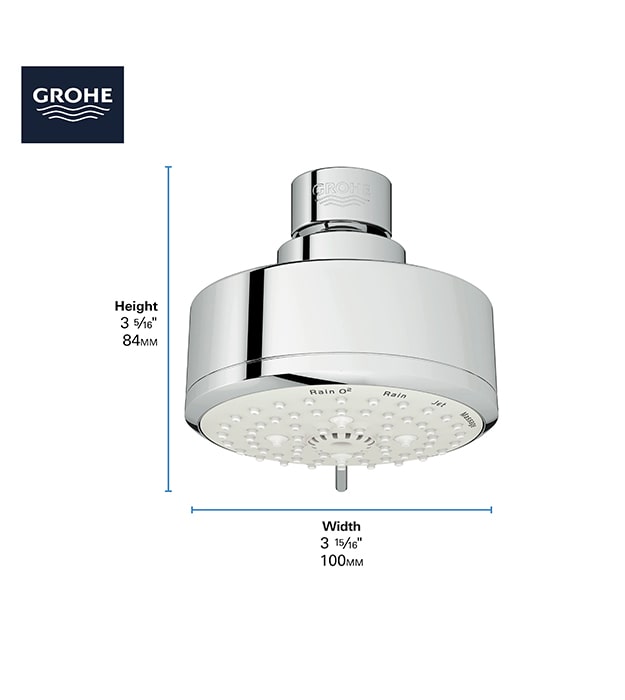 Grohe Tempesta 100 Modern 4-Setting Shower Head 13 Grohe Tempesta 100 Modern Shower Head S1-min