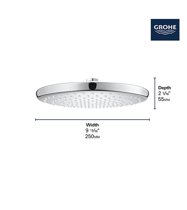 Grohe Tempesta 250 Rain Shower Head 10 Grohe Tempesta 250 Shower Head S2-min