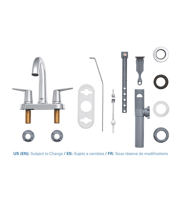 Grohe Veletto 2-Handle Centerset Faucet 9 Grohe Veletto 2-Handle Centerset Faucet - Image 4