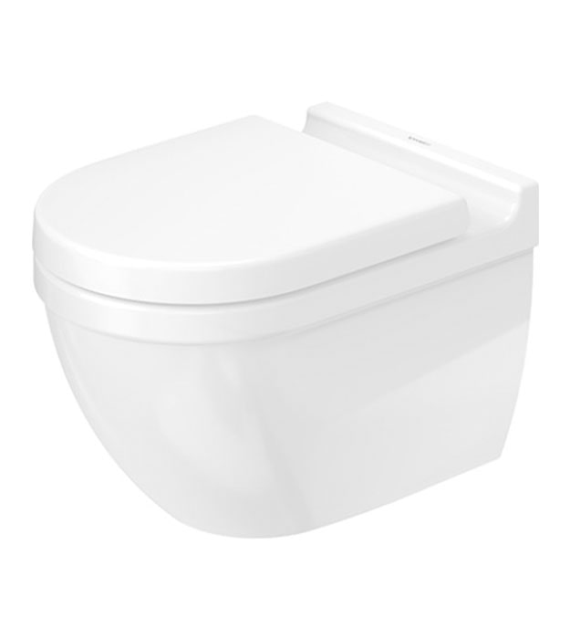 Duravit Starck 3 Compact Wall-Hung Toilet With Seat 4 Duravit Starck 3 Compact Wall-Hung Toilet With Seat