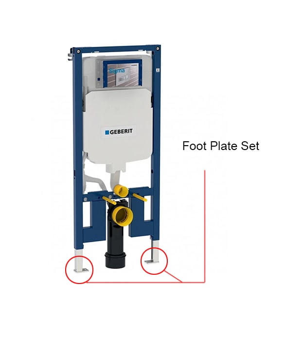 Geberit Foot Plate Set For Concealed Carrier Systems 7 Geberit Concealed Carrier System Foot plate set D1-min