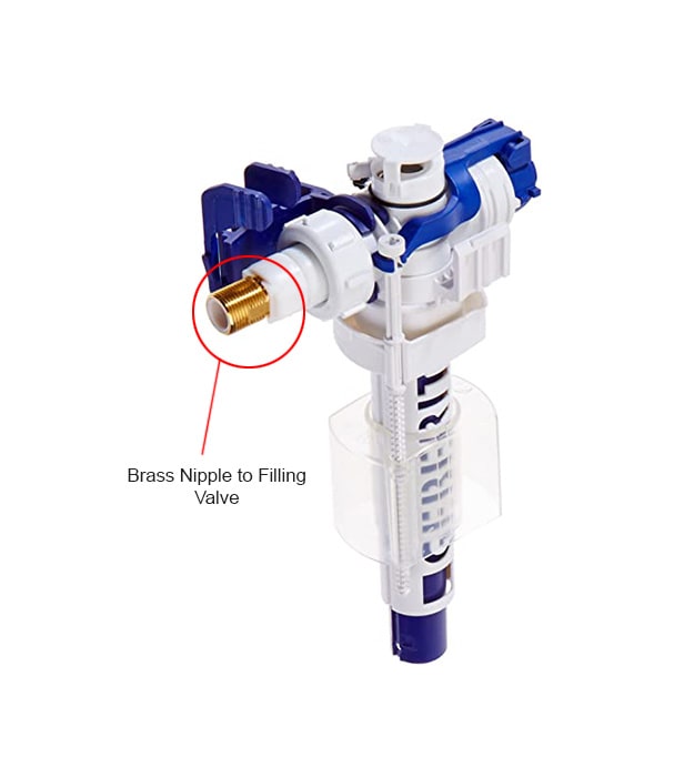 Geberit Sigma 241.670.00.1 Brass Filling Valve Nipple 7 Geberit Sigma 2x4 Brass Nipple to Filling Valve Type 380 S1-min
