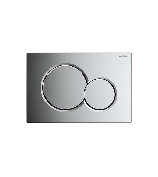 Geberit Sigma01 In-Wall Dual Flush Plates Polished Chrome 115.770.21.5