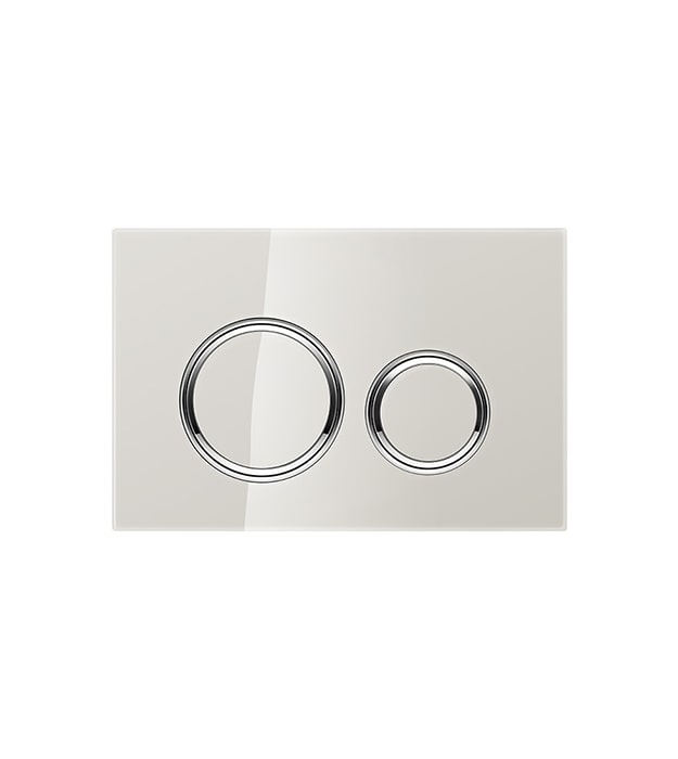 Geberit Sigma50 Round Flush Plate Chrome Accent 5 Geberit Flush Plate Grey Sand Glass