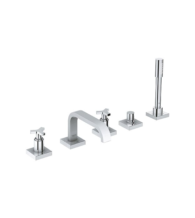 Grohe Allure Deck Mount 5-Hole Tub Filler Faucet Set 7 Grohe Allure Deck Mount 5-Hole Tub Filler Cross-min