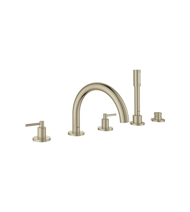 Grohe Atrio 5-Hole Rim-Mount Bathtub Faucet 8 Grohe Atrio New 5-Hole Deck-Mount Bathtub Faucet Lever BN-min