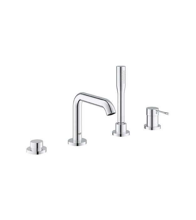 Grohe Essence 4-Hole Rim-Mount Tub Faucet 5 Grohe Essence 4-Hole Rim-Mount Tub Faucet Chrome