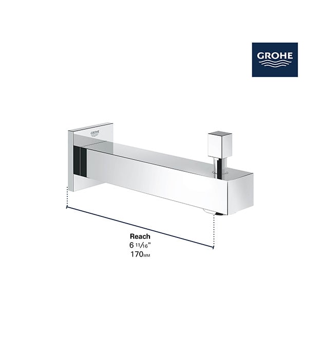 Grohe EuroCube Series Pull-Up Diverter Spout 9 Grohe EuroCube Pull-Up Tub Spout S2-min