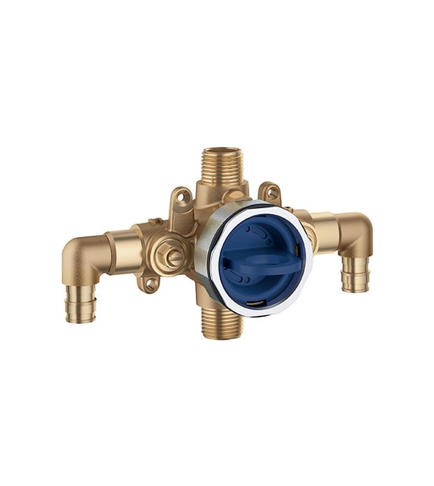 Grohe GrohSafe 3.0 Rough-In Valve Pressure Balance 10 Grohe GrohSafe 3 PB Rough-In Valve 1-2 inlets outlets Pex cold expansion - Universal-min