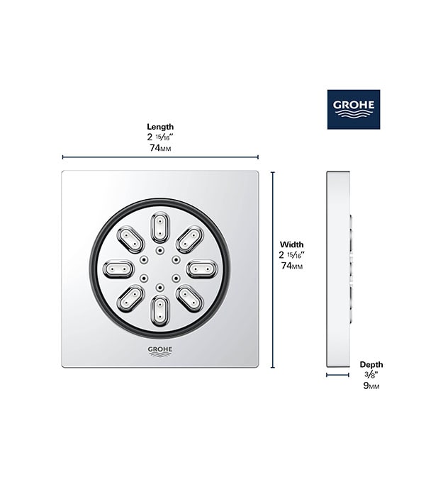 Grohe Rainshower Aqua Square Shower Body Spray 11 Grohe Rainshower Aqua Square Shower Body Spray S1-min