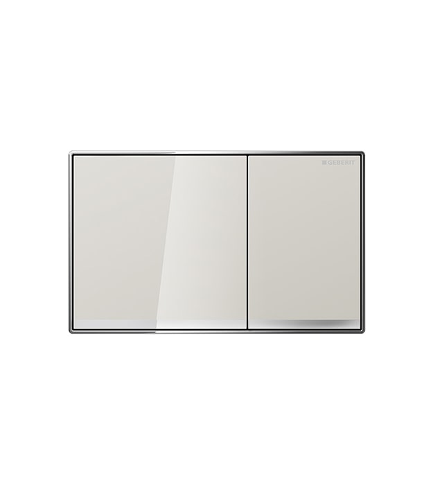 Geberit Sigma60 Series In-Wall Dual Flush Actuator 4 Sigma60 Grey Sand Glass Dual Flush Actuator