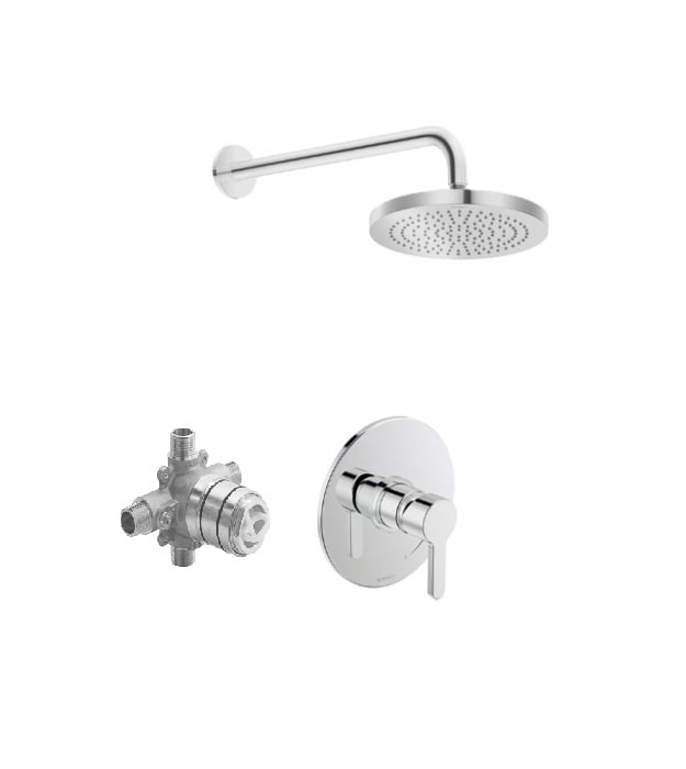 Duravit B.1 Pressure Balance Shower Complete Kit 6 Duravit B.1 Shower Kit