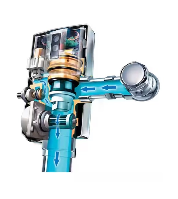 TOTO TEU1LA12#CP Ecopower Automatic Urinal Flushometer 7 TOTO_TEU1LA12#CP