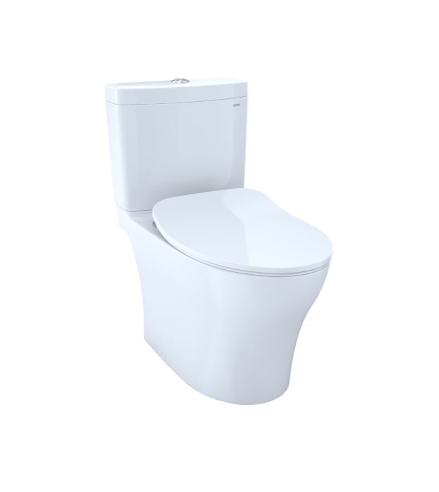 TOTO Aquia IV Two-Piece Dual-Flush Toilet With Seat 4 TOTO Aquia IV two-piece UNIVERSAL HEIGHT Toilet MS446234CEMFGN#01